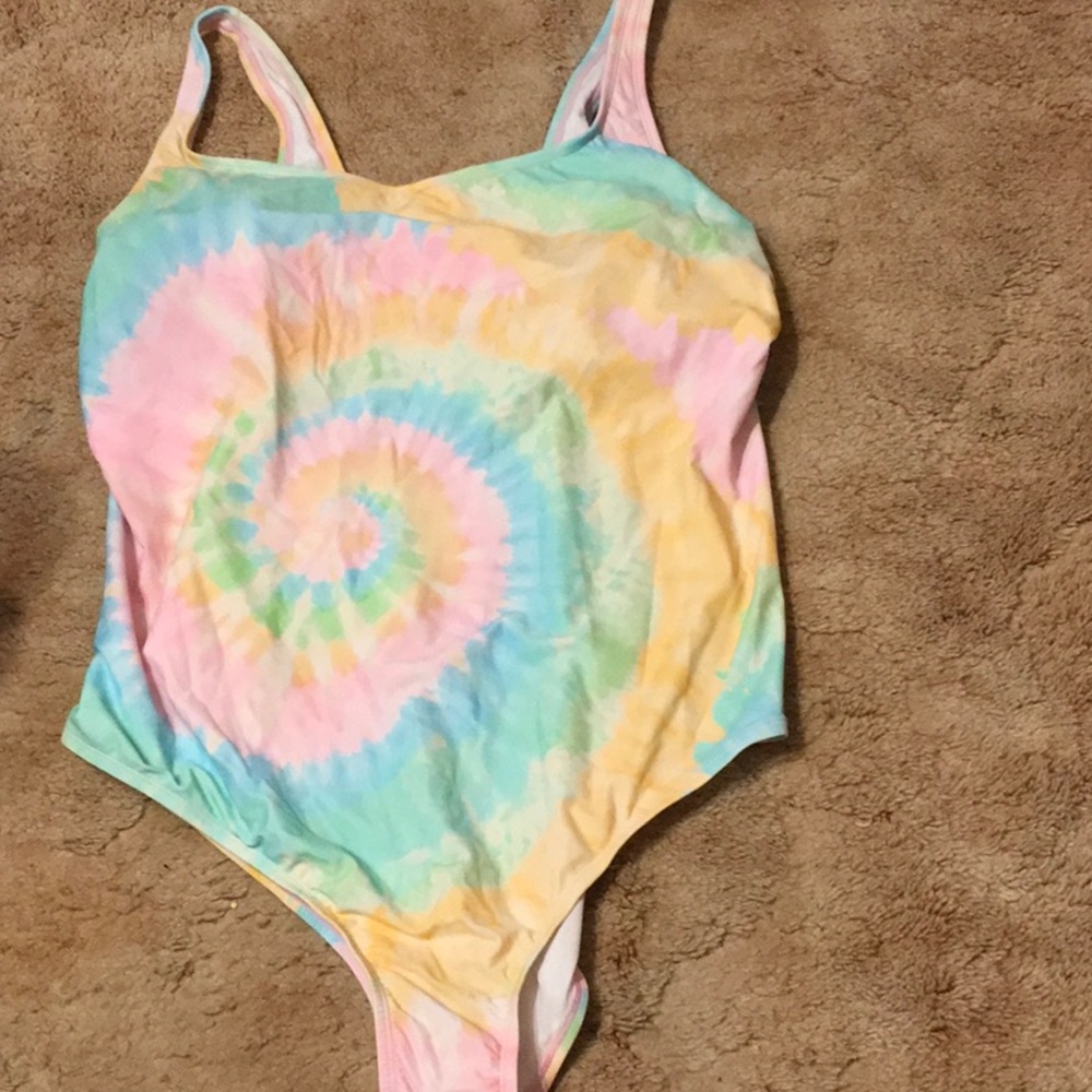Women’s Stoney Clover Lane x Target Tie-Dye Rainbow Bathing suit  Size 20